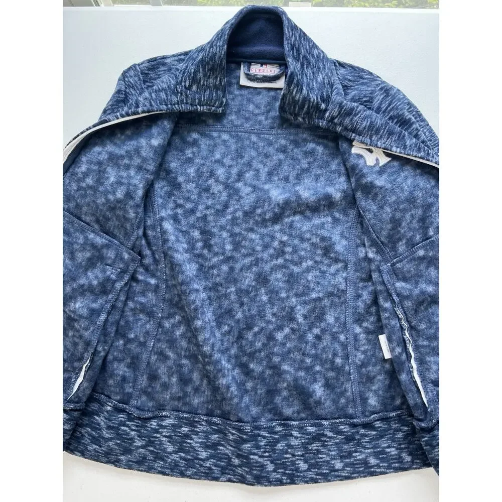 New York Yankees Fleece Jacket Womens Small Full Zip Blue Genuine Merchandise - Picture 7 of 11
